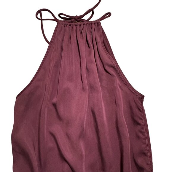 lululemon Women's Halter Romper Tencel Black Cherry Purple Size XS - Picture 2 of 8